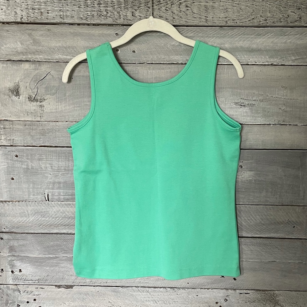 *NWT* Lands’ End Solid Scoop Tank-Seafoam, XSP 2/4